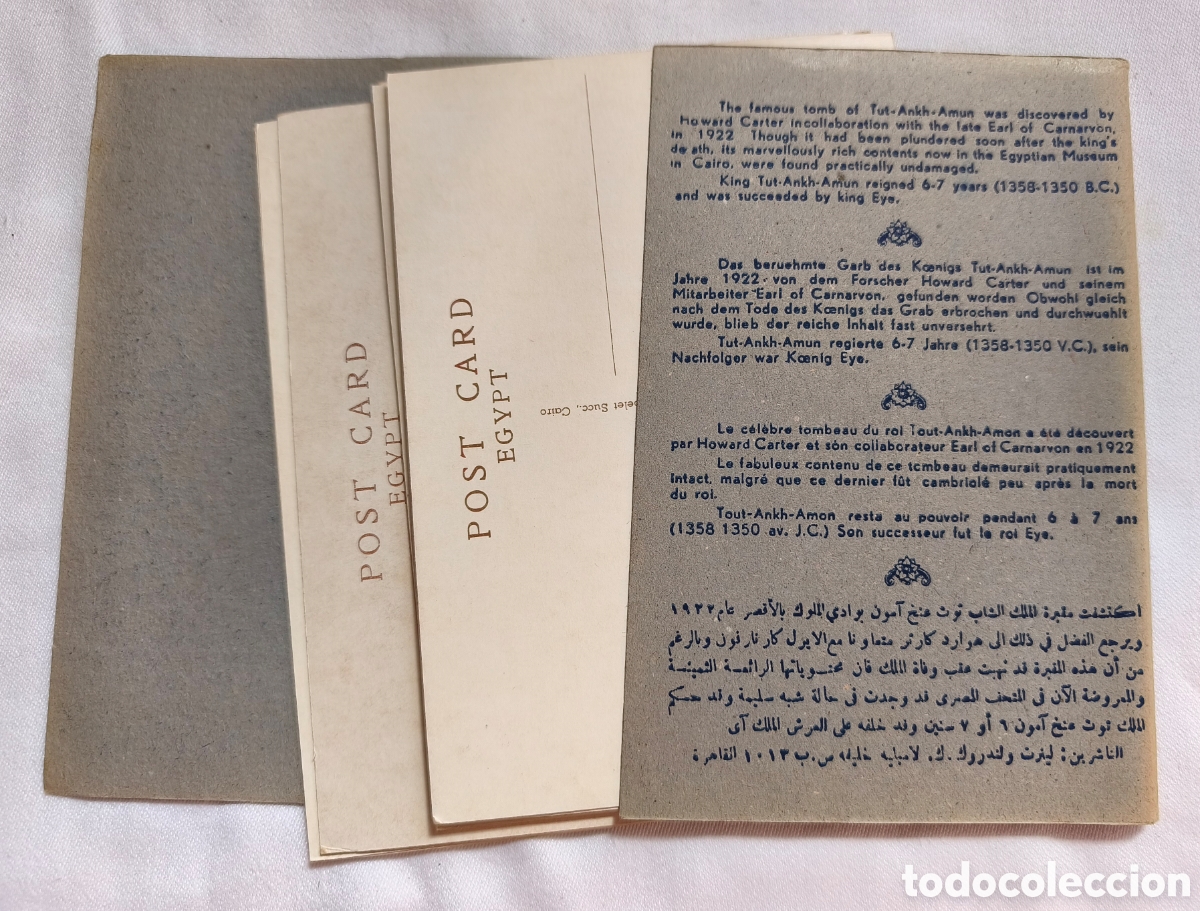 Postales: SET DE POSTALES DE EGIPTO 1924-1930 - Foto 5