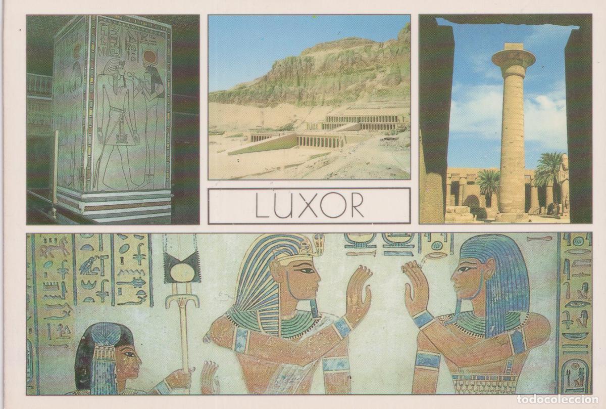 Postales: EGIPTO, LUXOR, TUMBA DE RAMSES II, TUMBA DE TUTANKHAMON, TUMBA DE RAMOSE - SOUND & VISION 41020 -S/C