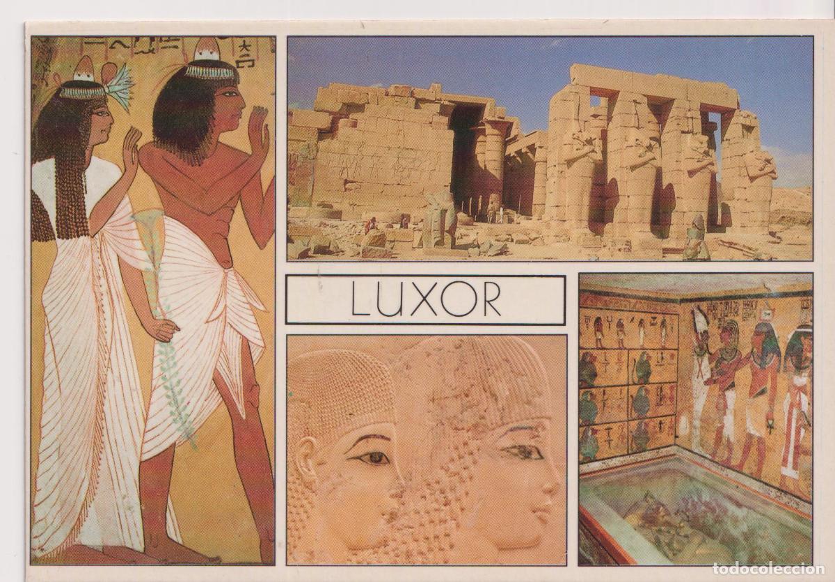 Postales: EGIPTO, LUXOR, TUMBA DE RAMSES II, TUMBA DE TUTANKHAMON, TUMBA DE RAMOSE - SOUND & VISION 41020 -S/C