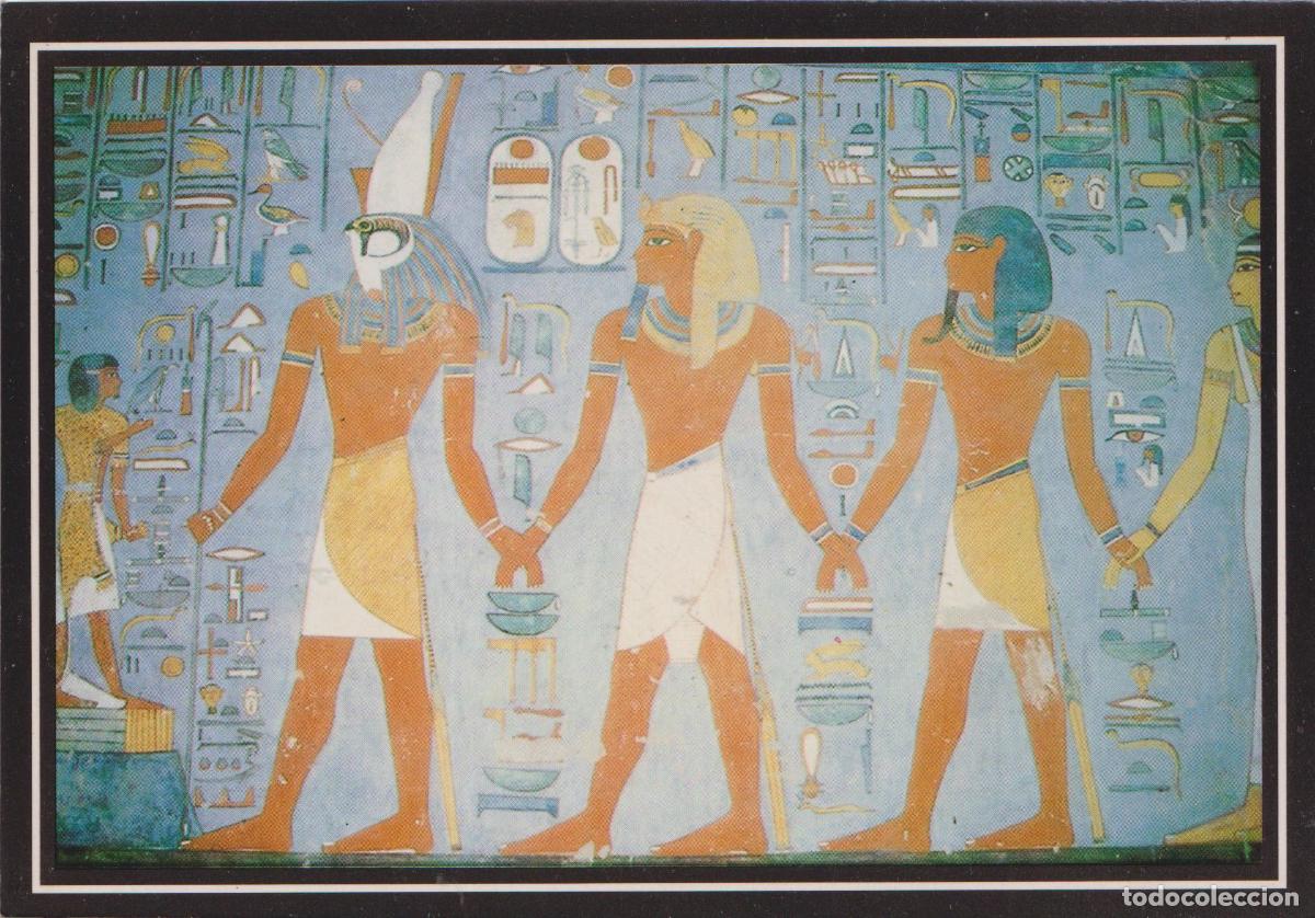 Postales: EGIPTO, VALLE DE LOS REYES, RAMS&Eacute;S I CON LOS DIOSES - PHOTO W.ZAHRAN - S/C