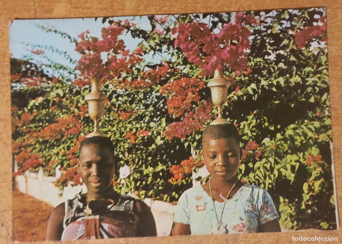 Postales: antigua postal dos mujeres de origen africano