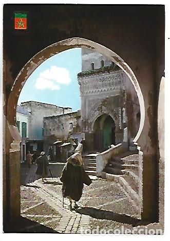 Postales: CALLE ZAMA TARRAK Y PUERTA DEL CEMENTERIO.- TETUAN / MARRUECOS