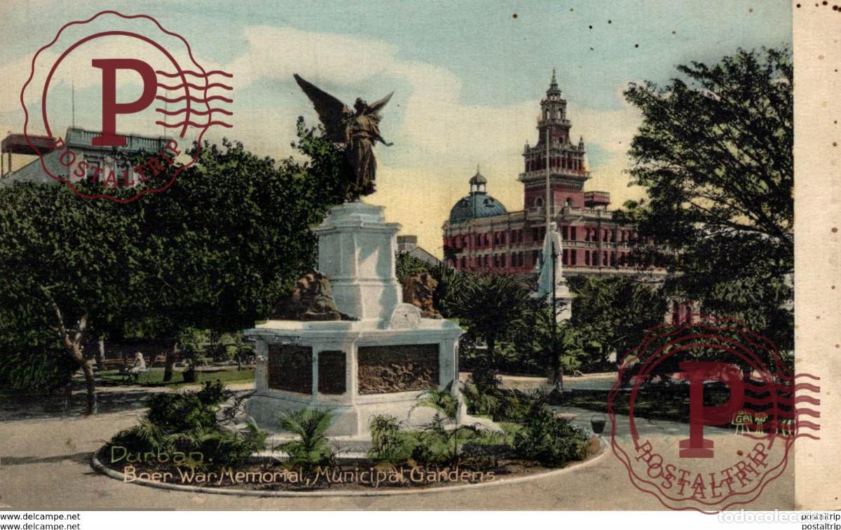 Postales: Durban, Boer War Memorial, municipal gardens. Sudafrica Afrique du Sud South Africa