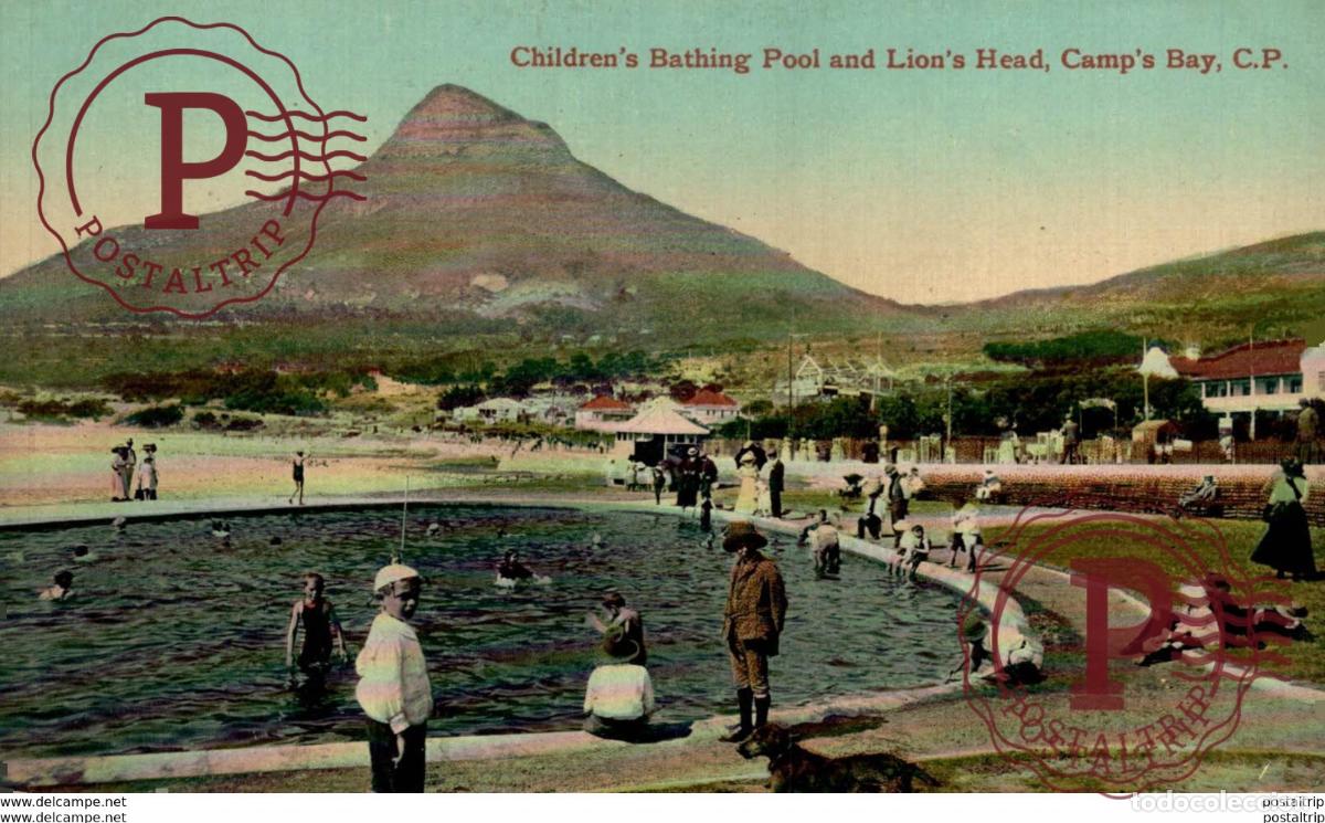 Postales: Childrens Bathing Pool and Lions Head, Camps Bay. Cape Town. Sudafrica Afrique du Sud Sout