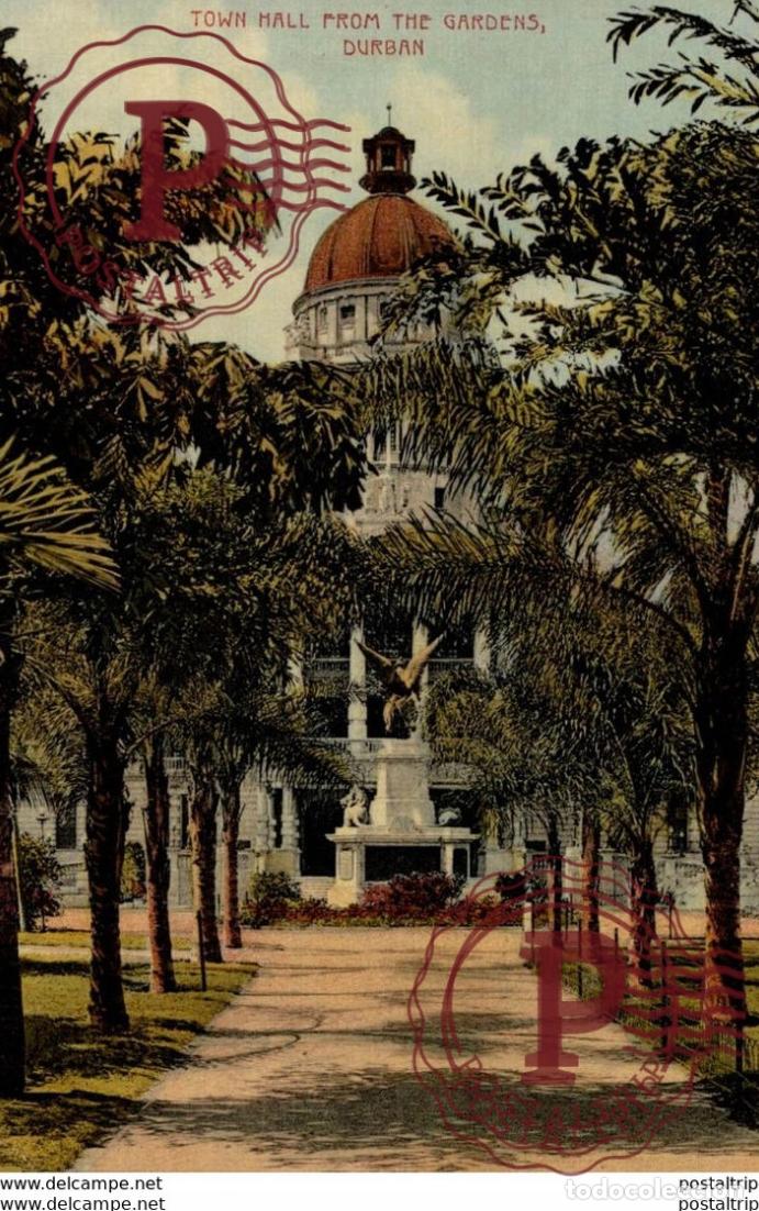Postales: Town Hall from the Gardens, Durban. Sudafrica Afrique du Sud South Africa