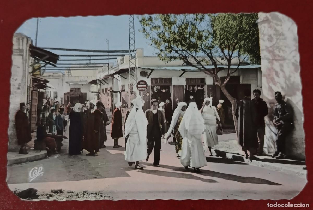 Postales: TARJETA POSTAL CALLE EN LA MEDINA OUJDA - MARRUECOS 1961