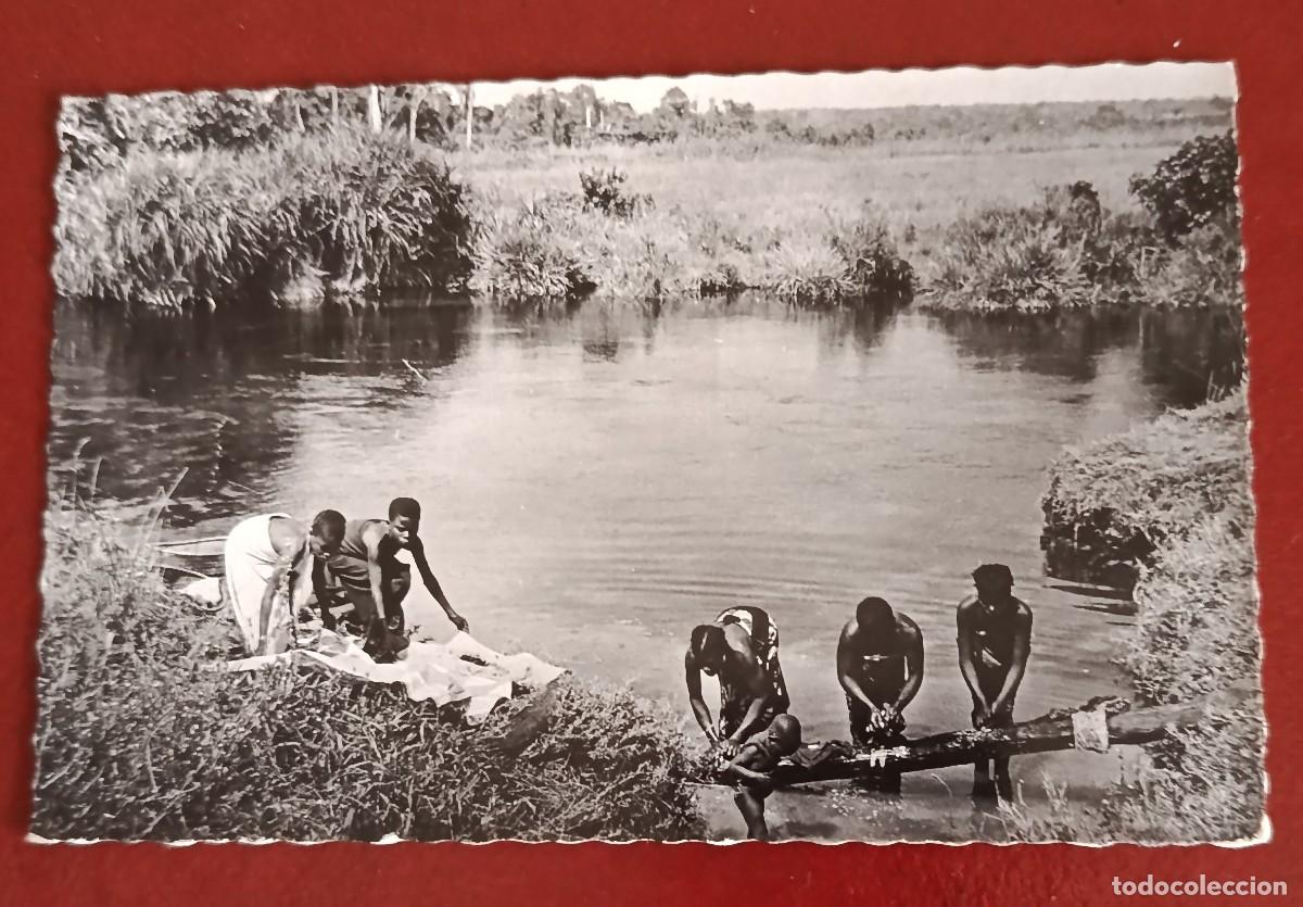 Postales: PERSONAS LAVANDO ROPA - ALTO VOLTA - BURKINA FASO - &Aacute;FRICA OCCIDENTAL 1950