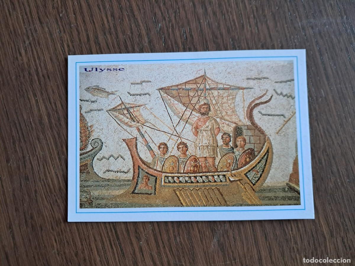 Postales: postal de T&uacute;nez, mosaico Ulysse.