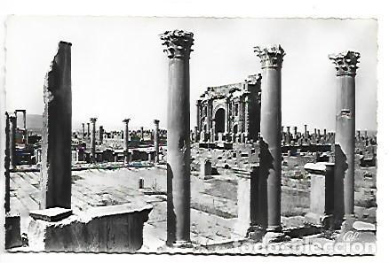 Postales: L&acute;ARC DE TRAJAN.- RUINES ROMAINES DE TIMGAD.- ARGELIA