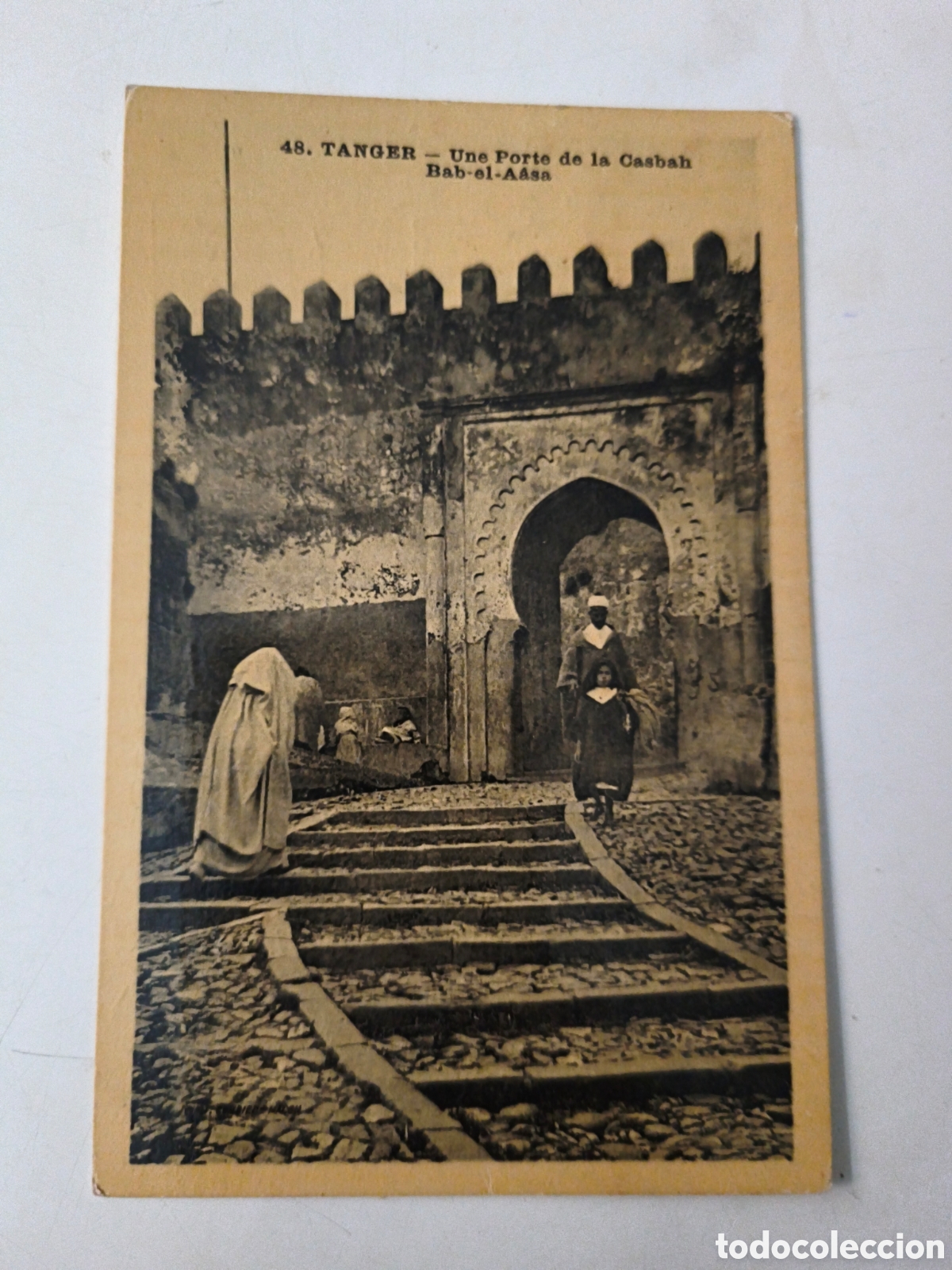 Postais: Postal T&aacute;nger. Une porte de la casbah