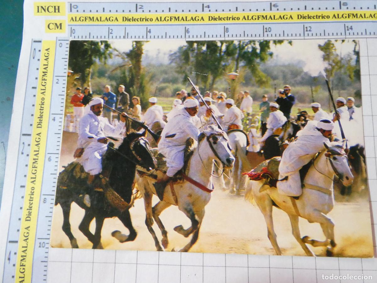 Postales: POSTAL DE MARRUECOS. FANTAS&Iacute;A FOLKLORE MARROQU&Iacute; CABALLOS FIESTA. 2256