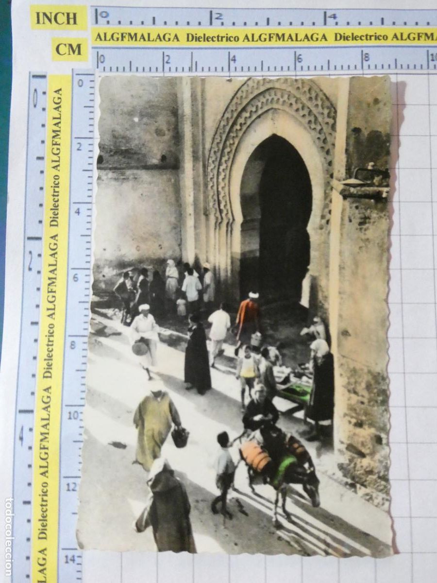 Postales: POSTAL DE SAHARA ESPA&Ntilde;OL? ESCENAS DEL SAHARA ENTRADA A LA MEZQUITA 508 LEFRANC. 2273