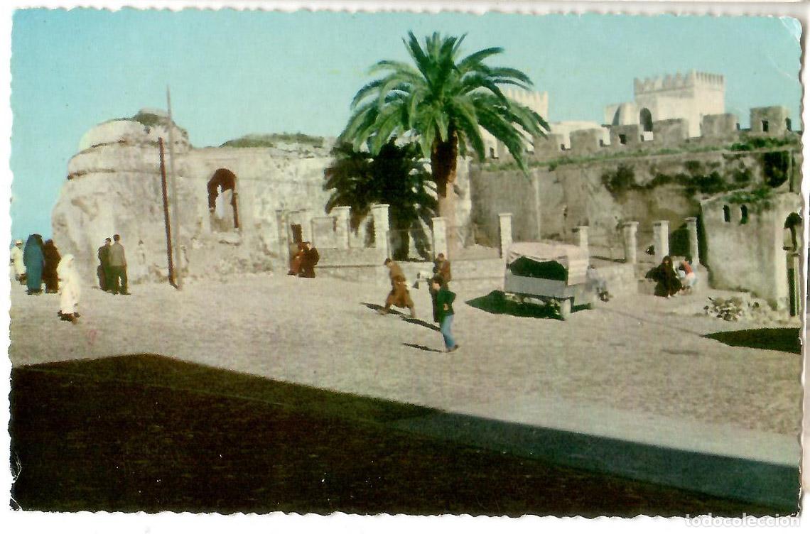 Postales: Tanger. 47. Plaza de la Alcazaba. Ed. PR- . Escrita 1962. Vell i Bell