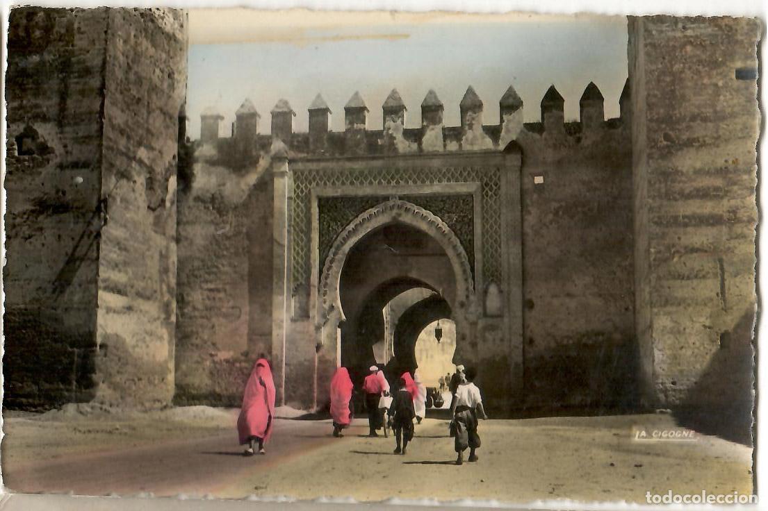 Postales: FEZ. 95.201..35. Bab Delakene. Ed. La Cigogne . Escrita 1962. Vell i Bell