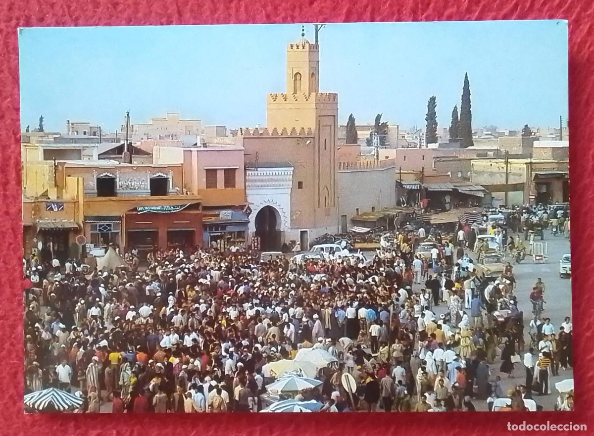 Postkarten: POSTAL CARTE POSTALE POST CARD MAROC INFINI MARRUECOS MOROCCO MARRAKECH PLACE DJEMA&Acirc; EL FNA BILHETE.