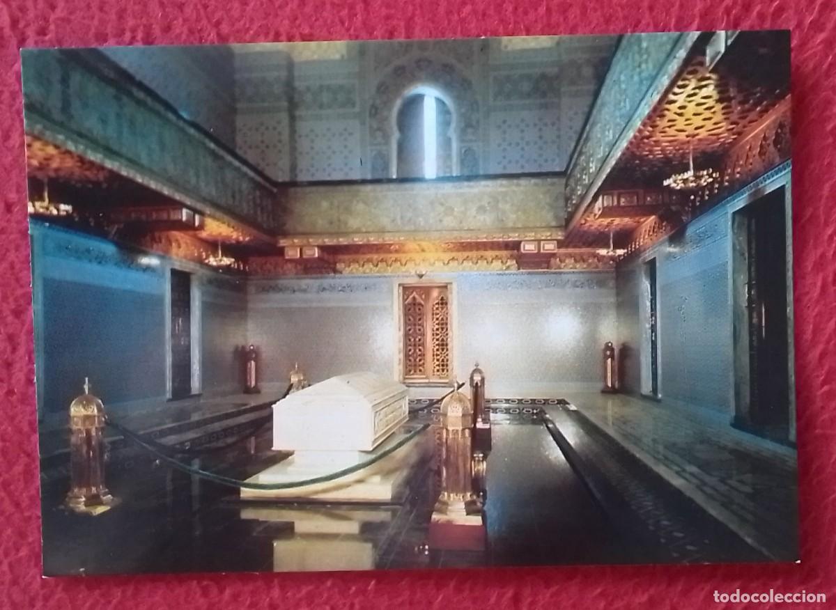Postkarten: POSTAL CARTE POSTALE POST CARD MAROC MARRUECOS MOROCCO RABAT LE MAUSOL&Eacute;E MOHAMMED V SALLE DU TOMBEAU