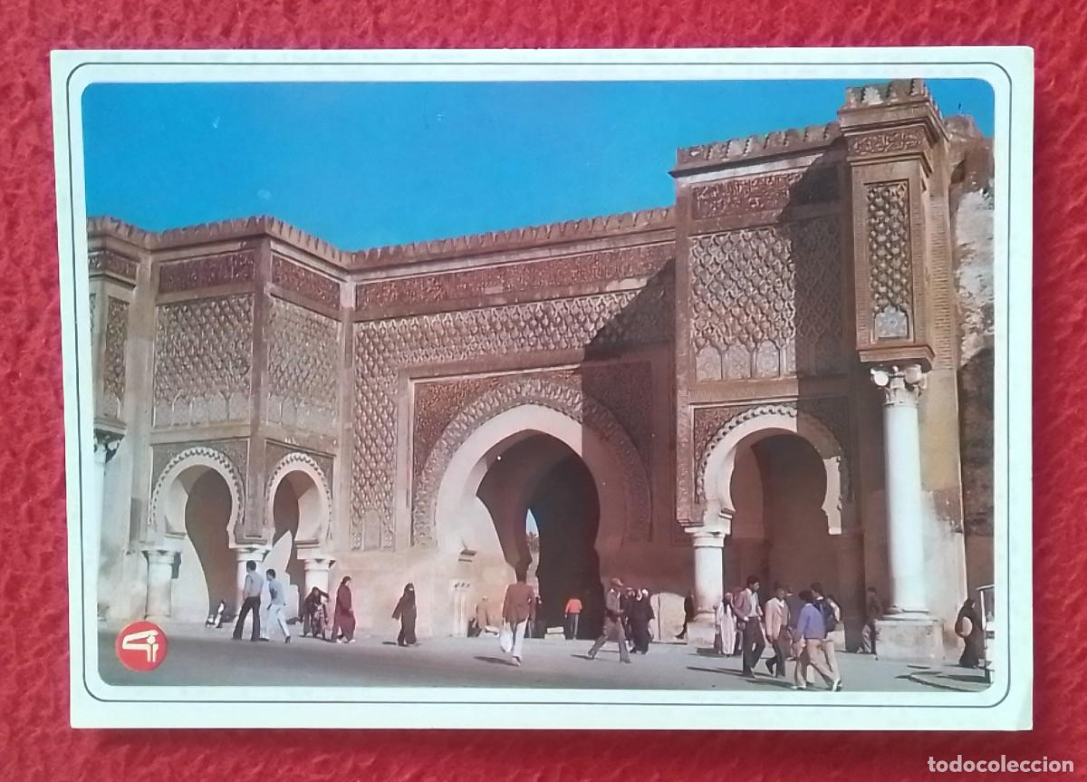 Postkarten: POSTAL CARTE POSTALE MAROC MARRUECOS MOROCCO MEKNES BAB MANSOUR 16 PORTE THE GATE PUERTA..AFRIQUE...