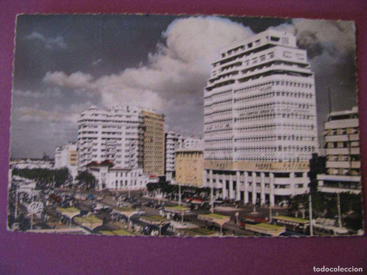 Postales: POSTAL FOTOGRAFICA COLOREADA DE MARRUECOS. CASABLANCA. ESCRITA 1966