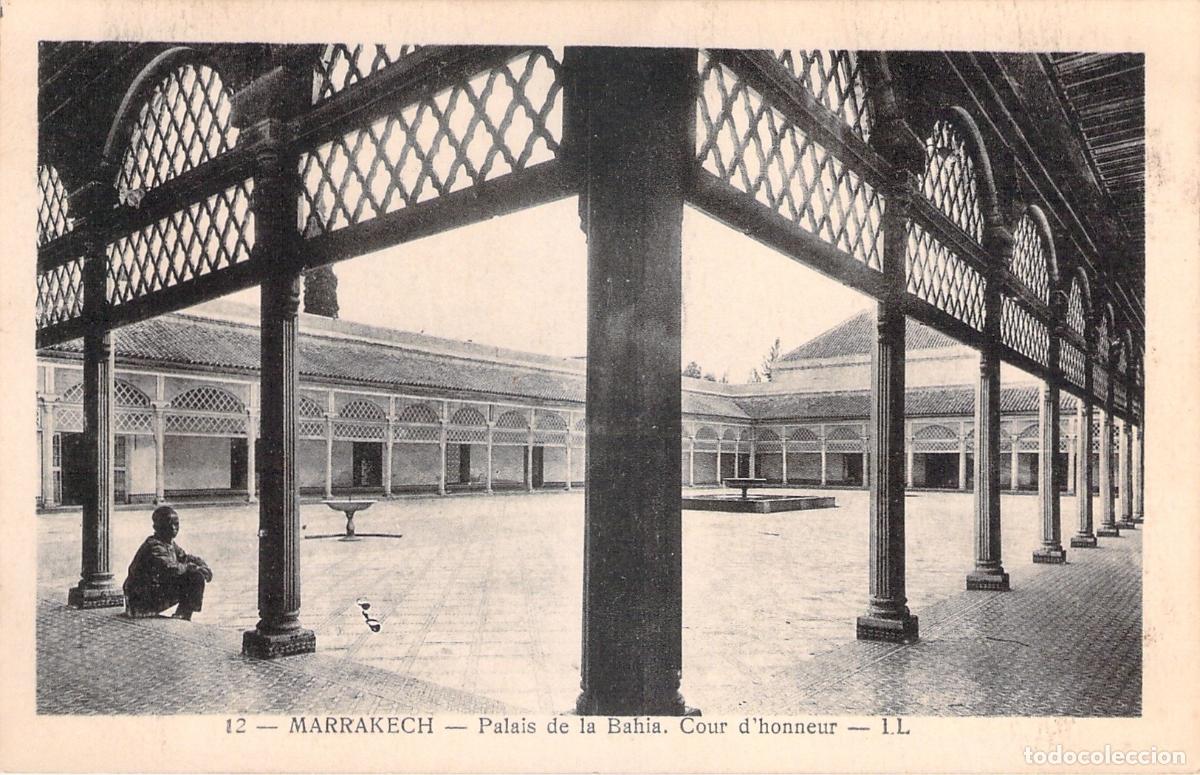 Postkarten: Postal del Palacio de la Bah&iacute;a en Marrakech