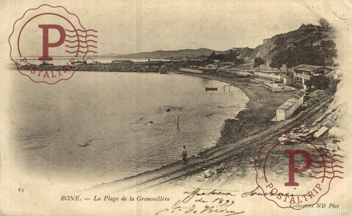 Postales: ARGELIA. ALGERIE. BONE. LA PLAGE DE LA GRENOUILLERE.