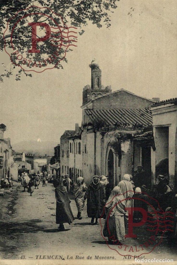 Postales: ARGELIA. ALGERIE. Tlemcen. RUE DE MASCARA