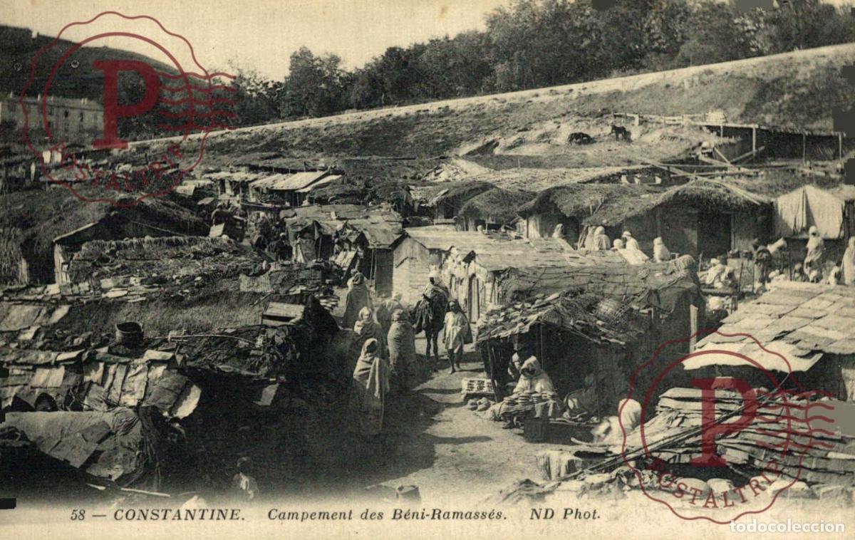 Postales: ARGELIA. ALGERIE. Constantine Campement des B&eacute;ni-Ramass&eacute;s