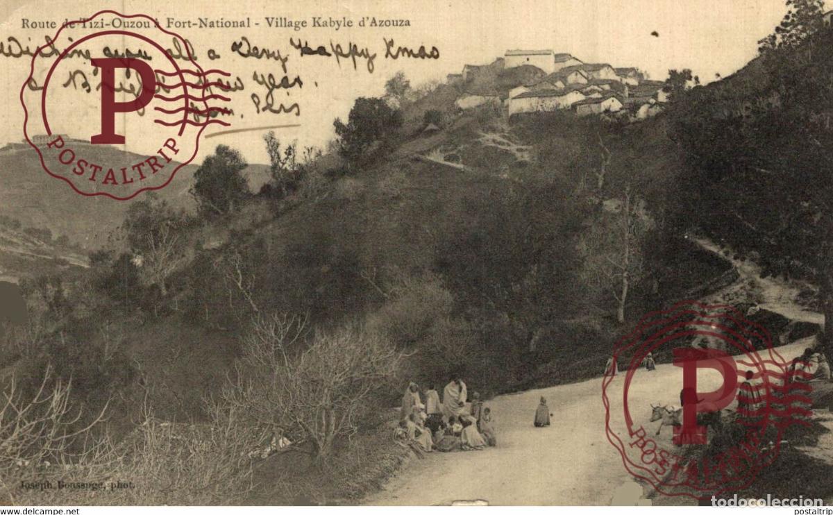 Postales: Route de Tizi &agrave; Fort-National Village Kabyle dAzouza ARGELIA ALGERIA ALG&Eacute;RIE
