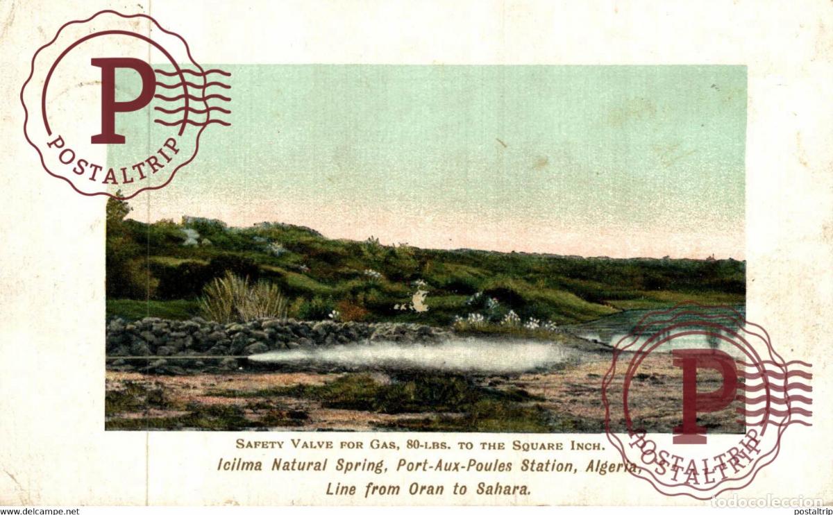 Postales: Icilma NAtural Spring Port Aux Poules Station ARGELIA ALGERIA ALG&Eacute;RIE