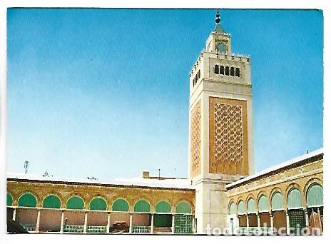 Postales: LA GRANDE MOSQUEE.- TUNIS