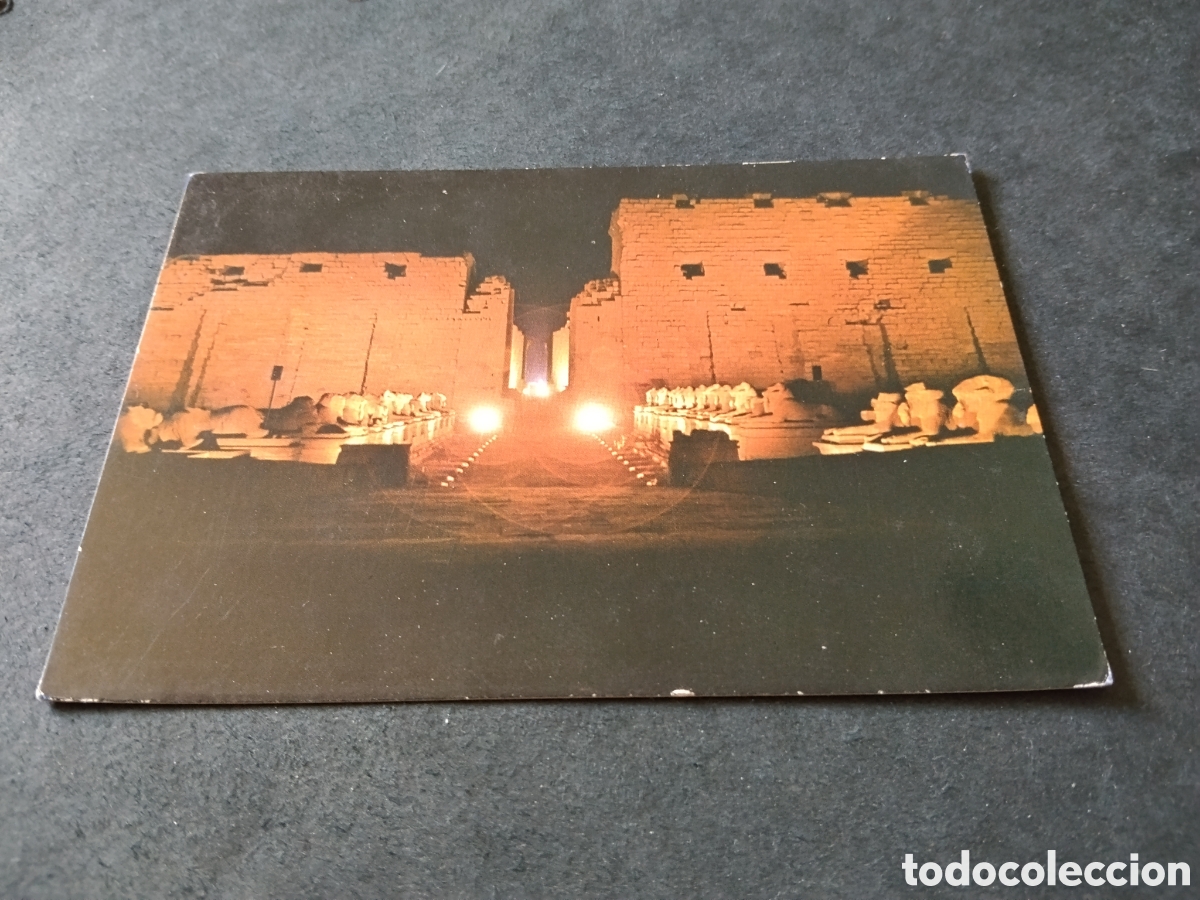 Postales: Postal Luxor de noche Egipto - Foto 1