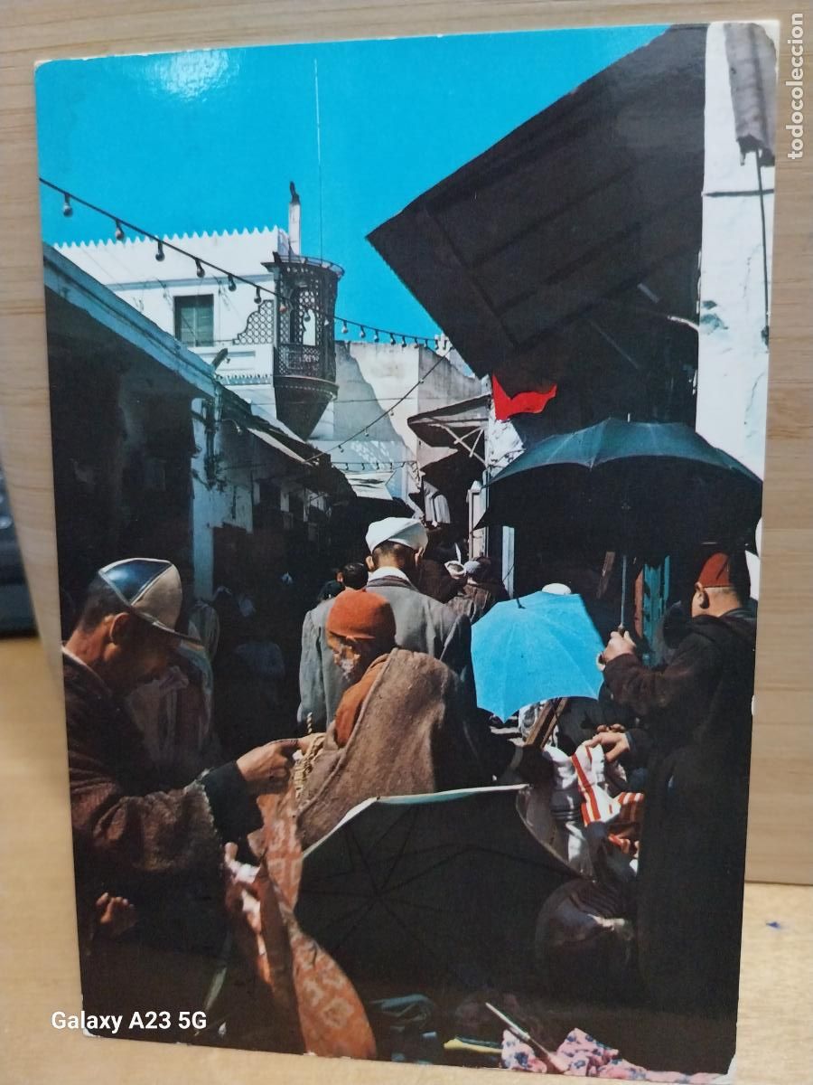 Postales: MARRUECOS ED BEASCOA 1550 CIRCULADA A&Ntilde;OS 70 ANIMADA TIPICO MERCADO
