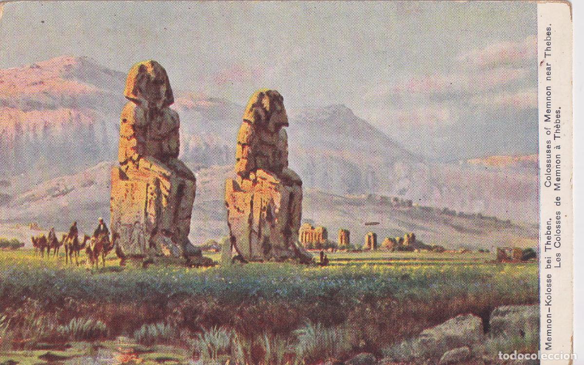 Postales: EGIPTO, TEBAS/LUXOR &ndash; LOS COLOSOS &ndash; AEGYPTEN S793 N&ordm;27 &ndash; S/C