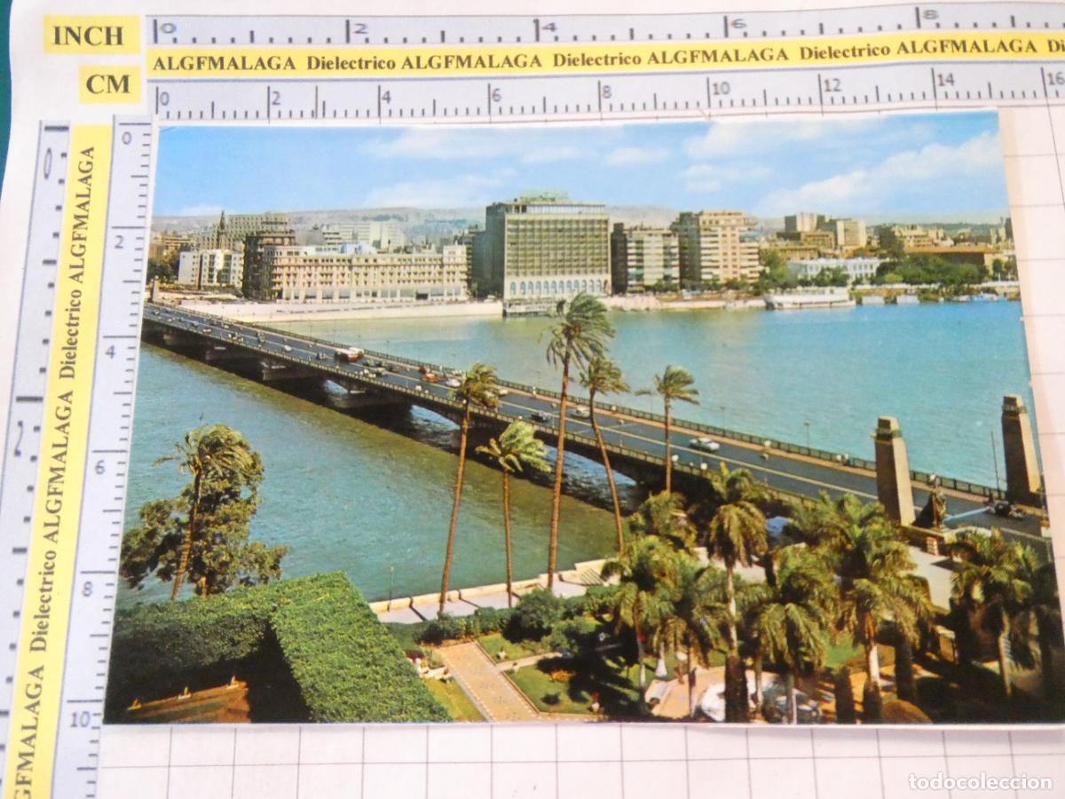 Postales: POSTAL DE EGIPTO. EL CAIRO. TAHIR BRIDGE SHEPEARDS AND SEMIRAMIS HOTELS. 2485
