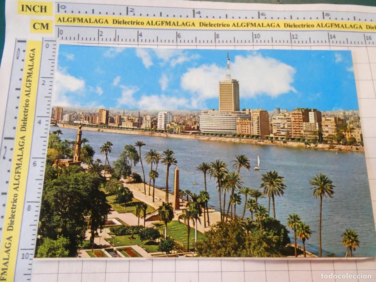 Postales: POSTAL DE EGIPTO. EL CAIRO. R&Iacute;O NILO Y EDIFICIO DE LA TELEVISI&Oacute;N. 2488