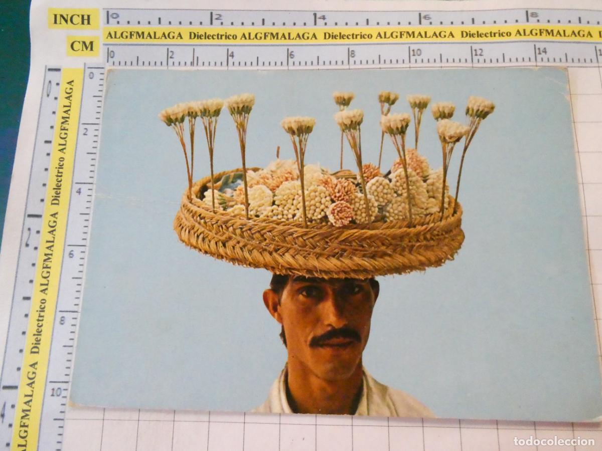 Postales: POSTAL DE T&Uacute;NEZ . TIPISMO MERCADO DE JAZM&Iacute;N JAZMINES FLORES. 2492