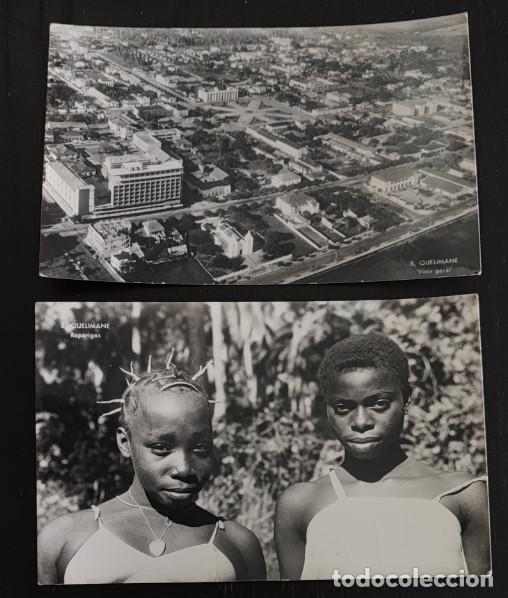 Postales: LOTE DE 2 POSTALES ANTIGUAS DE QUELIMANE, MOZAMBIQUE, VISTA GENERAL Y CHICAS