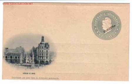 Postales: REPUBLICA ARGENTINA , AVENIDA DE MAYO - Foto 1