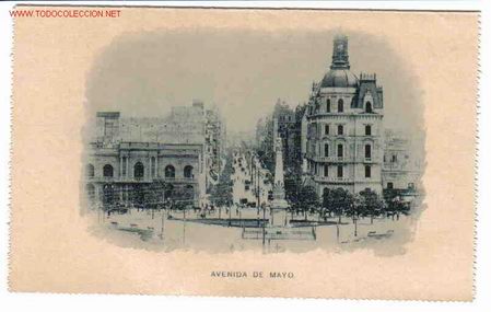 Postales: REPUBLICA ARGENTINA , AVENIDA DE MAYO - Foto 1