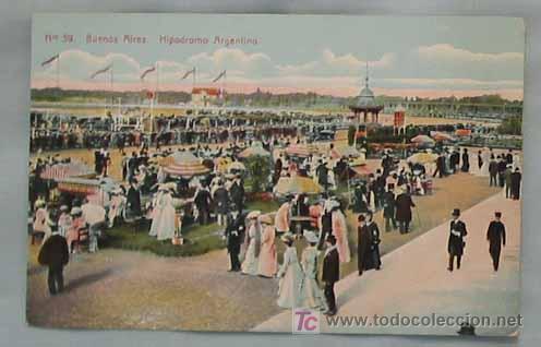 Postcards: TARJETA POSTAL ARGENTINA. Buenos Aires. Hip&oacute;dromo Argentino. N&ordm; 59.
