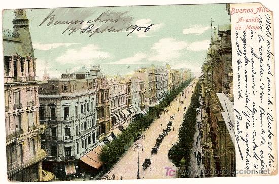 Postales: Buenos Aires (Argentina) Avenida de Mayo - Foto 1