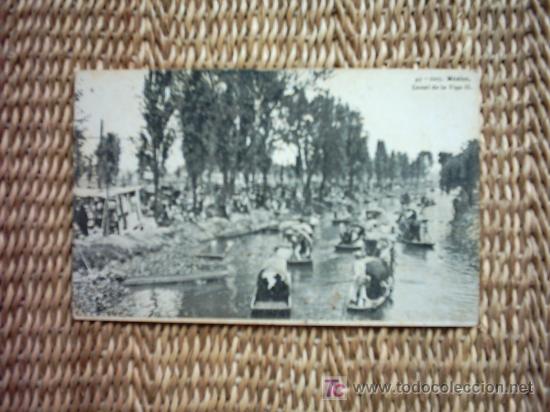 Postales: ANTIGUA POSTAL DE M&Eacute;XICO FECHADA EN 1911. CANAL DE LA VIGA II.