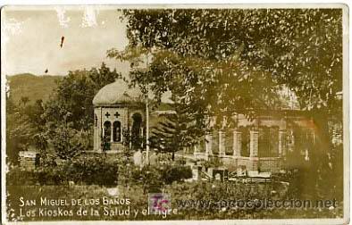 Cartoline: CUBA, SAN MIGUEL DE LOS BA&Ntilde;OS, LOS KIOSKOS DE LA SALUD Y EL TIGRE,              P13647
