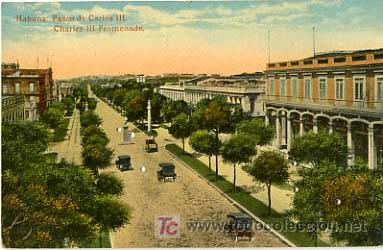 Postais: HABANA,   PASEO DE CARLOS III,                   P13656