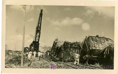 Cartoline: CUBA,  SINIESTRO CENTRAL AZUCARERA,                    P13658