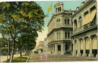 Cartoline: CUBA,  HABANA, PASEO DE MARTI O PRADO CENTRO DEPENDIENTES,                          P13667