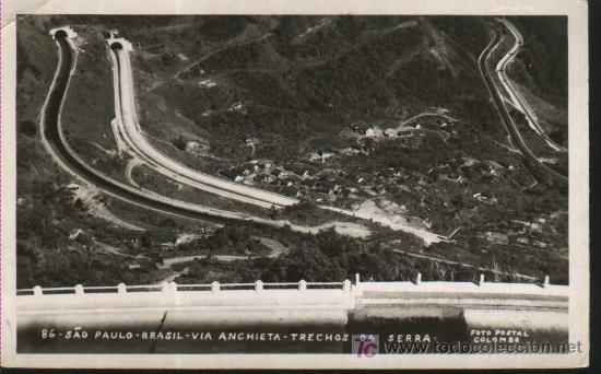 Postkarten: SAO PAULO, VIA ANCHIETA, TRECHOS DA SERRA 86. BRASIL