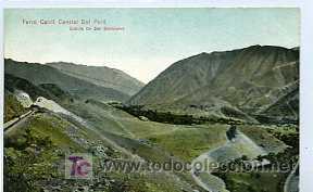 Postales: POSTAL DE PERU FERROCARRIL CENTRAL SUBIDA DE SAN BARTOLOME - Foto 1