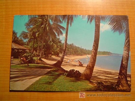Postales: POSTAL A MAGNIFICENT BEACH AT DORADO, PUERTO RICO CIRCULADA