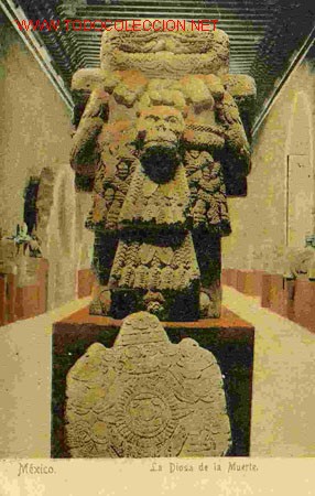 Postales: MEXICO, LA DIOSA DE LA MUERTE. - Foto 1
