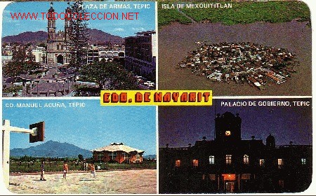 Postales: VARIAS VISTAS DE NAYARIT-MEXICO - Foto 1